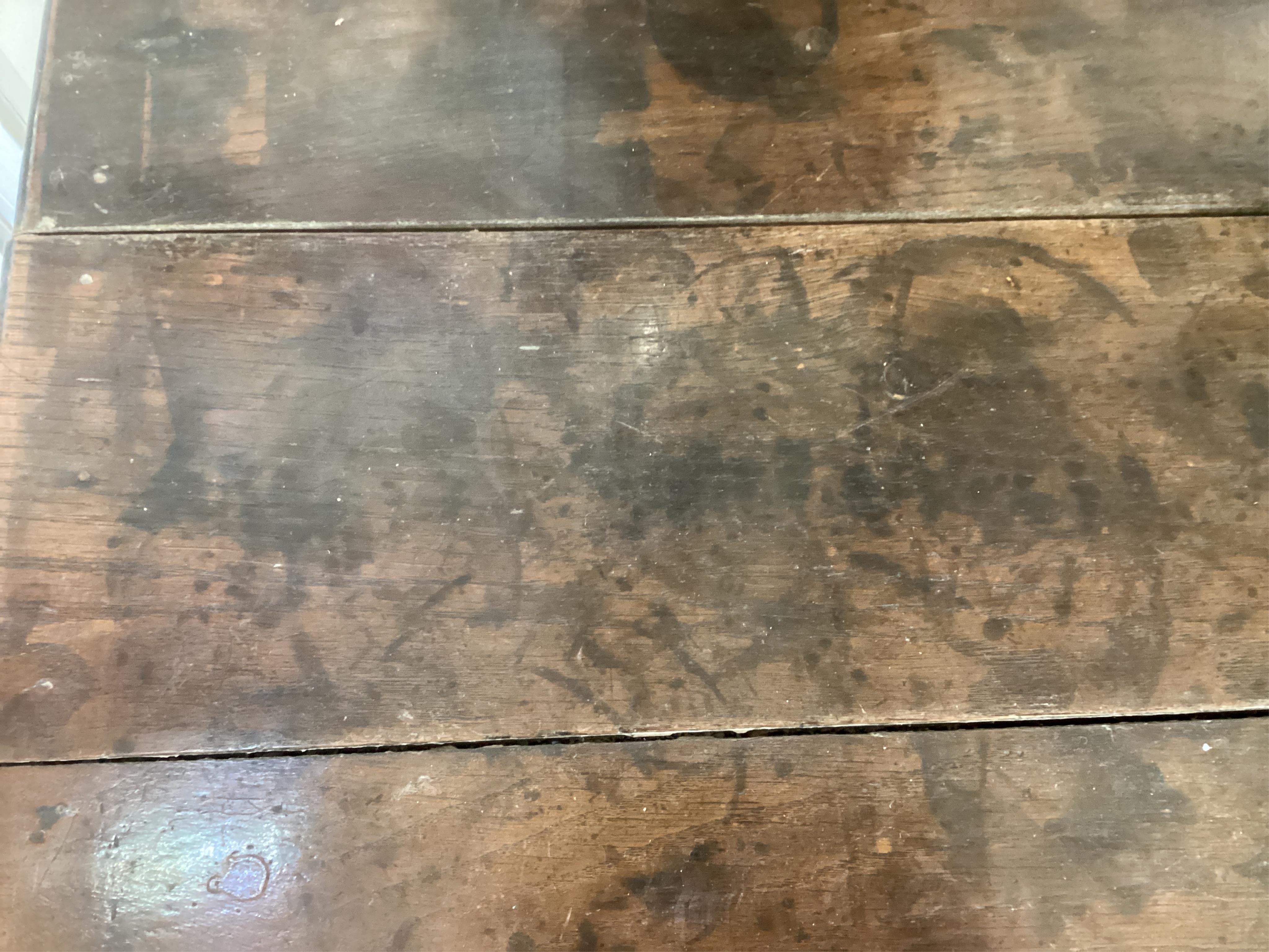 A William and Mary oak low dresser